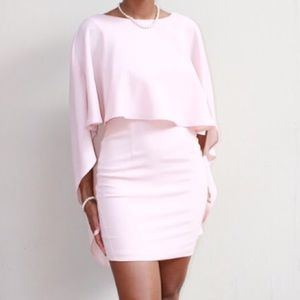 Akira Fitted Pale Peach Dress